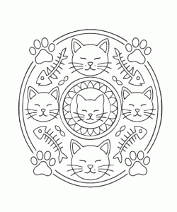 Ausmalbild Mandala 011