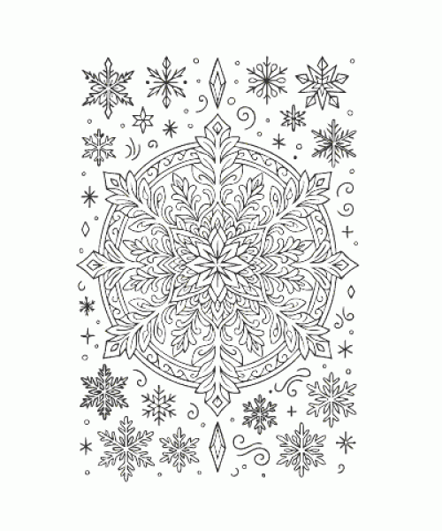 Ausmalbild Mandala 012