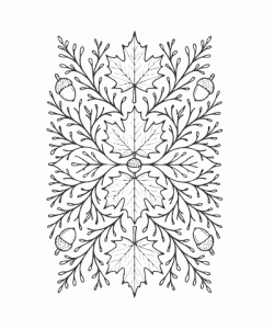 Ausmalbild Mandala 014