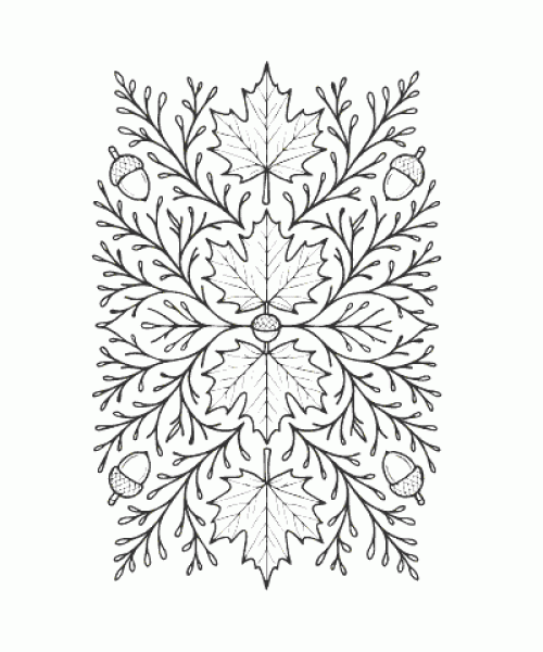 Ausmalbild Mandala 014