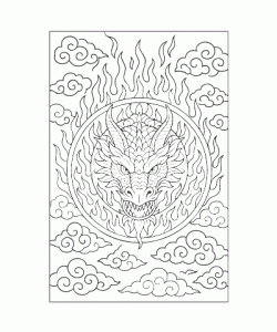 Ausmalbild Mandala 015