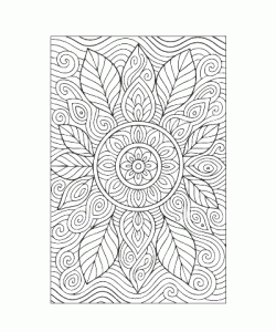 Ausmalbild Mandala 020