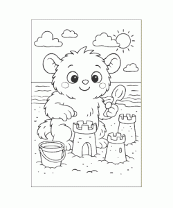 Ausmalbild Monster 002