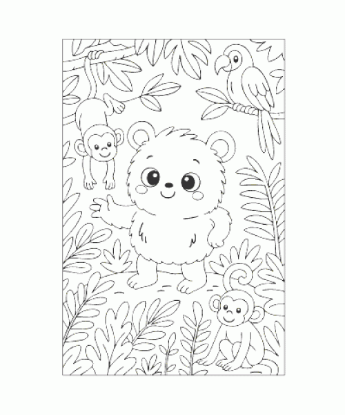 Ausmalbild Monster 005