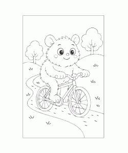 Ausmalbild Monster 006