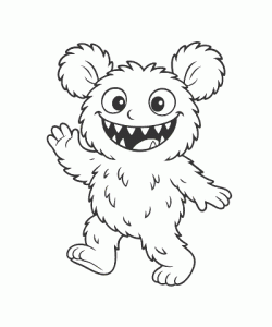 Ausmalbild Monster 022