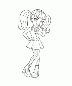 Ausmalbild Monster 024