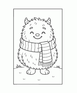 Ausmalbild Monster 035