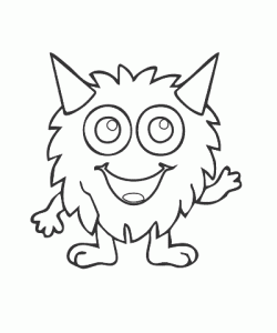 Ausmalbild Monster 051