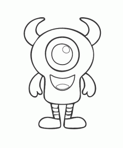 Ausmalbild Monster 052