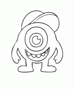 Ausmalbild Monster 053