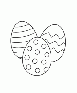 Ausmalbild Ostereier 004