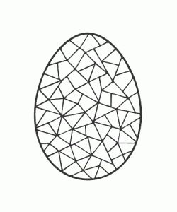 Ausmalbild Ostereier 015