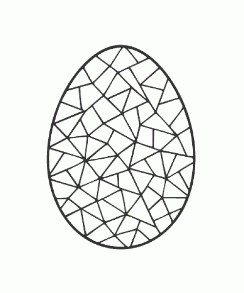 Ausmalbild Ostereier 015