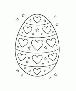 Ausmalbild Ostereier 018