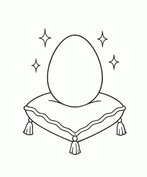 Ausmalbild Ostereier 019