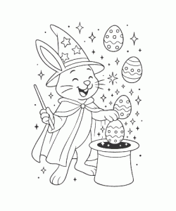 Ausmalbild Osterhase 016