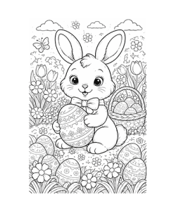Ausmalbild Osterhase 031