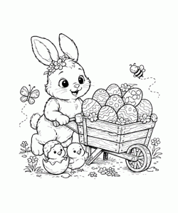 Ausmalbild Osterhase 032