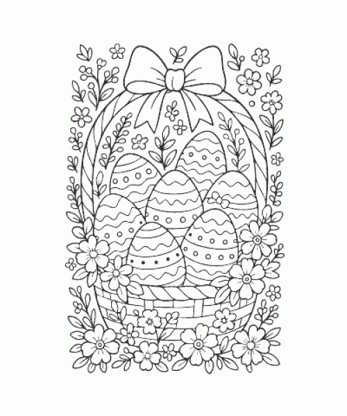 Ausmalbild Ostern 002