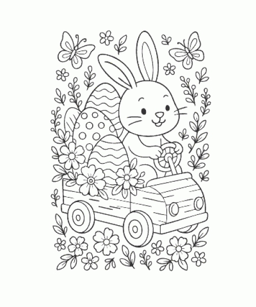 Ausmalbild Ostern 003