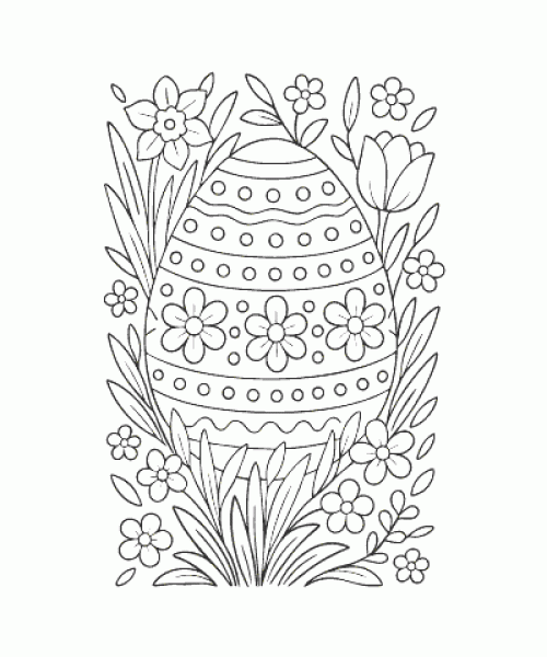 Ausmalbild Ostern 006