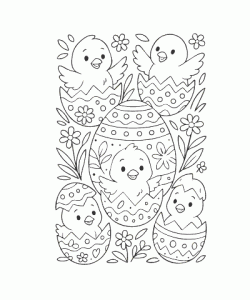 Ausmalbild Ostern 007