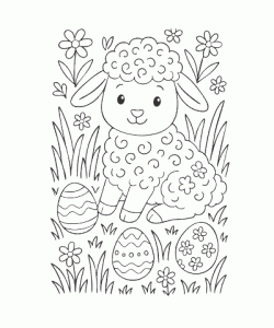 Ausmalbild Ostern 008