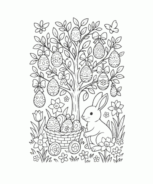 Ausmalbild Ostern 010