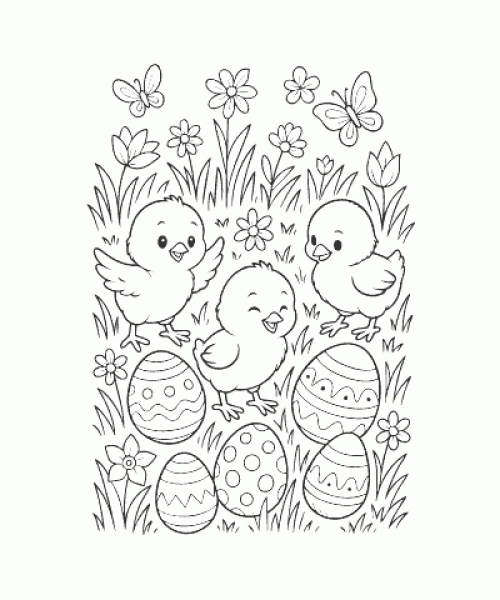 Ausmalbild Ostern 013