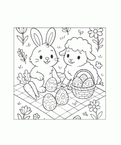 Ausmalbild Ostern 014