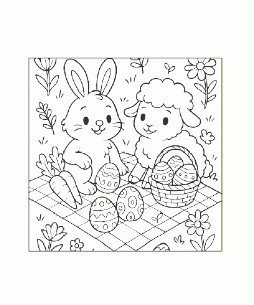 Ausmalbild Ostern 014