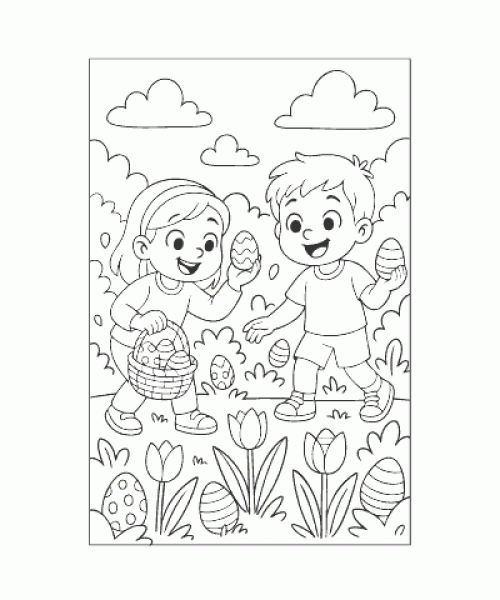 Ausmalbild Ostern 015