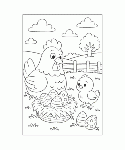 Ausmalbild Ostern 016