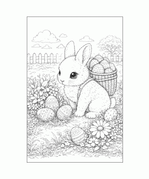 Ausmalbild Ostern 027