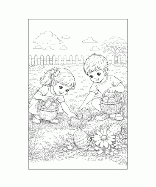 Ausmalbild Ostern 028