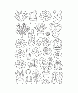 Ausmalbild Pflanze 002