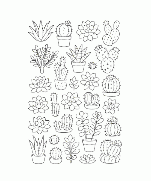 Ausmalbild Pflanze 002