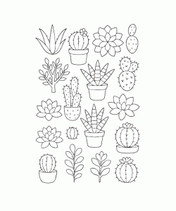 Ausmalbild Pflanze 003
