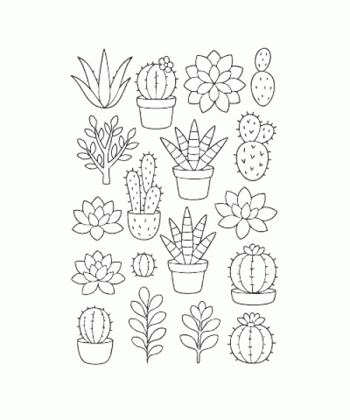 Ausmalbild Pflanze 003