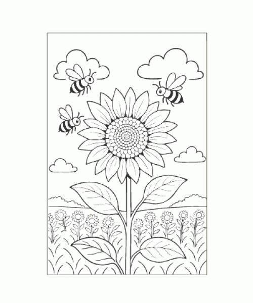 Ausmalbild Pflanze 005