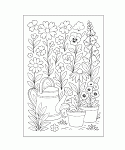 Ausmalbild Pflanze 008