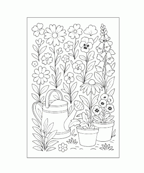 Ausmalbild Pflanze 008