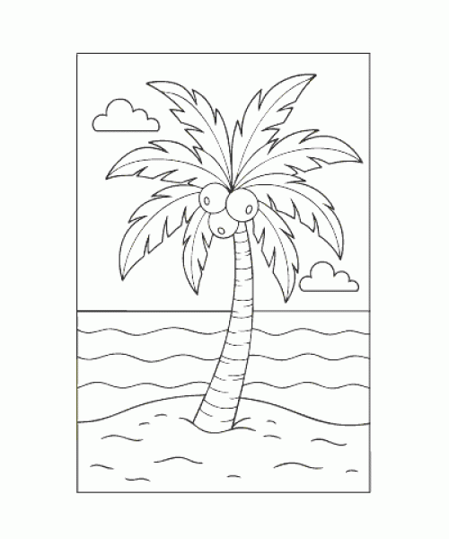 Ausmalbild Pflanze 014