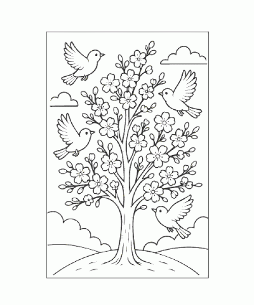 Ausmalbild Pflanze 019