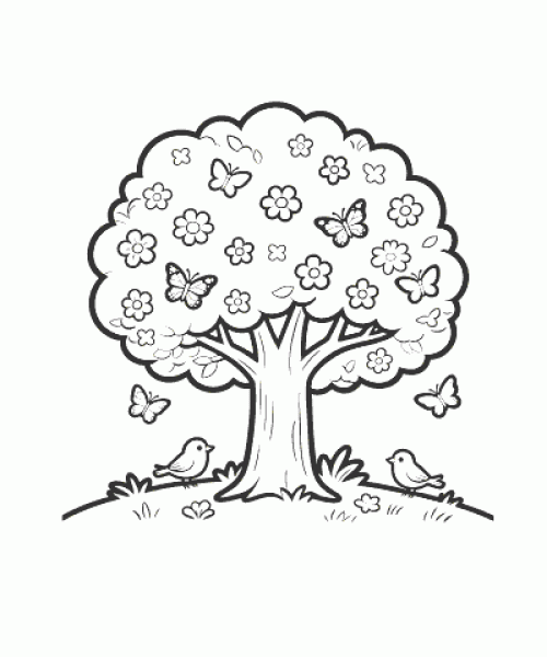 Ausmalbild Pflanze 021