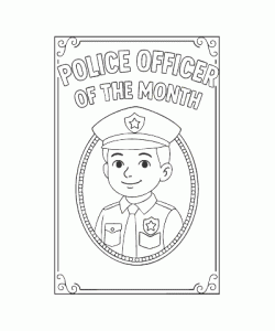 Ausmalbild Polizei 015