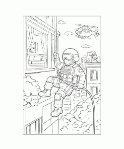 Ausmalbild Polizei 030