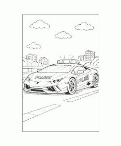 Ausmalbild Polizei 031