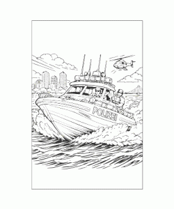 Ausmalbild Polizei 032